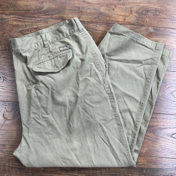 Bugle Boy Khaki Pants Mens 42x30(27.5) Beige Classic Fit‎ Vintage Casual Dress - Picture 1 of 13